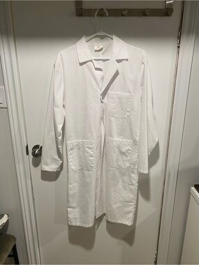 Women's White Utility Lab Coat Jacket